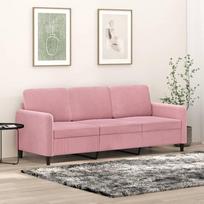 3-sitzer-Sofa Sofa Sofa Loungesofa Polstersofa Relaxsofa Wohnzimmersofa Gästesofa Relaxcouch für Schlafzimmer Gästezimmer Rosa 180 cm Samt