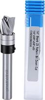 3/8 colio spiralės formos lygiavidurė freza, 3 pjovimo briaunos, 1/4 colio kotas, kreipiamasis guolis, medžio apdirbimas, fanera, MDF