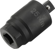 3/8" sukimo raktas su ratchet mechanizmu ir sukimo momento adapteriu, užtikrinantis tikslų sukimo momento matavimą, pagamintas iš legiruoto plieno