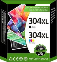 304XL – pakaitalas „HP 304“ juodų ir spalvotų rašalo kasetėms, skirtoms spausdintuvui „Envy 5030“
