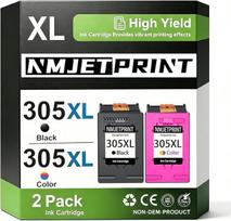 305XL spausdintuvo kasetės, daugiapakė, skirtos keisti HP 305 XL, suderinamos su HP Envy 6000, 6010, 6020, 6030, 6032 Pro, 6400, 6420, DeskJet 2700, 2720, 2710, „DeskJet Plus“, 4120, 4130, 4110, 4110, 4110 000) (1 juoda, 1