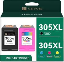 305XL juodų ir spalvotų kasetės paketas, skirtas HP 305 XL kasetėms pakeisti