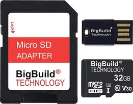 32GB itin greita „MicroSDHC“ atminties kortelė, 100MB/s, skirta „TomTom GO Premium X“ navigacijai, klasė 10, U3, V30