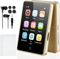 32GB MP3 grotuvas su „Bluetooth 5.3“, nešiojamas MP3 grotuvas su garsiakalbiu | Skirtas vaikams, „Hi-Fi“ garso kokybė, 2,8 colio jutiklinis ekranas, FM radijas, balso įrašymo funkcija, palaiko TF korteles iki 128GB (auksinis)