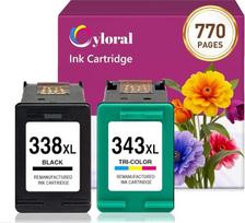 338XL, 343XL – spausdintuvų „HP 338“, „343“, „Photosmart B8330“, „B8350“, „2710“ rašaliniai kasetės