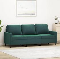 359211 3-vietė sofa Svetainės sofa sofa sėdimasis kampas tamsiai žalia 180 cm aksomas