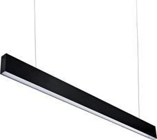 36 W 120 cm LED pakabinamas šviestuvas Valgomojo stalo kabanti šviesa Biuras 4000 K natūrali šviesa su aukščiausios klasės lustais Biuro šviesos pakabinamas šviestuvas, pagamintas iš aliuminio Pakabinamas šviestuvas darbo kambariui Valgomasis (prožektoriu