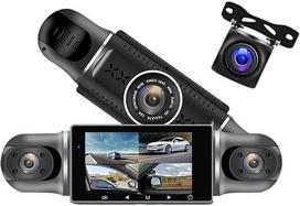 360 laipsnių galinio vaizdo kamera Automobilis 1080P Full HD kamera 3 colių LCD monitorius 24 val. parkavimo režimas Kaimo stebėjimas Dash Cam judesio aptikimas GPS Integruotas naktinis matymas G jutiklis App WiFi