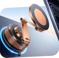 360° pasukamas vakuuminis mobiliojo telefono laikiklis. Automobiliui skirtas magnetinis „Nano Gel“ mobiliojo telefono laikiklis, suderinamas su „Magsafe“, metalinis automobilinis laikiklis su 109 + lbs stipriausia siurbimo jėga ir galingiausiu magnetu, sk