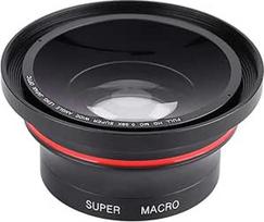37 mm 0,39X profesionalus HD plačiakampis objektyvas su makroobjektyvu ir 37 mm telefono spaustuku, skirtas vaizdo kamerai DSLR fotoaparatui