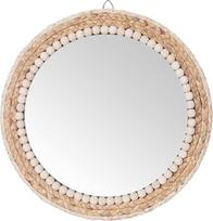 38,1 cm skersmens „Boho“ stiliaus apvalus kabinamasis sieninis veidrodis. Dekoratyvinis rotango apskritimo formos sieninis veidrodis, skirtas kaimiško stiliaus namams, svetainei, miegamajam ir vonios kambariui