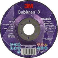 3M „Cubitron 3 Cut and Grind“ šlifavimo diskas, 95344, 36+, T27 | 115 mm x 4,2 mm x 22,23 mm, EN, 10 vnt. pakuotėje
