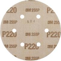 3M „Hookit™“ šlifavimo popierinis diskas 255P, 150 mm, 6 skylės LD600A, P220, 100 – diskų dėžutėje