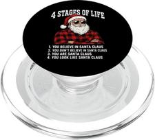 4 gyvenimo etapai, Kalėdų Senelis, Juokingos Kalėdos, Humoras, Vyrai, „PopSockets“, „PopGrip“ su „MagSafe“