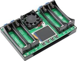 4 kanalų 18650 akumuliatoriaus talpos testeris DC5V su LCD ekranu ir C tipo, automatinis vidinės varžos testeris su aktyvaus aušinimo ir įkrovimo-iškrovimo funkcija, skirtas ličio akumuliatoriams