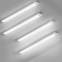 4 LED vamzdžių pakuotė 90 cm 28 W 4000 K itin plonos LED šviesos juostos, tinkančios garažams, rūsiams, dirbtuvėms, biurams ir sandėliams.