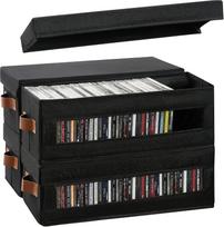 4 pakuotės CD laikymo dėžučių, skirtų 30 CD, supakuotų į pilnus „Juwelenhüllen“ dėklus