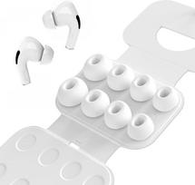 4 poros neslystančių minkštų silikoninių ausų kamštukų, skirtų „AirPods Pro“ / „AirPods Pro 2“ su triukšmo slopinimo anga, skirti „AirPods Pro“ su triukšmo slopinimo anga (XS/S/M/L)