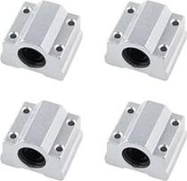 4 vnt. linijinio kreipiančiojo slankiklio, guolio slankiklio, naudojamo "pasidaryk pats" projektams, CNC, 3D spausdinimui (dydis: SCS40UU)