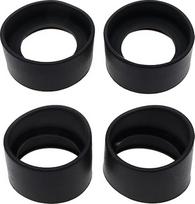 4 vnt. okuliarų dangtelių rinkinys, skirtas 32–36 mm stereomikroskopams. Minkštos gumos akių apsaugai, akių įdėklai (2 vnt. su įstrižu kampu ir 2 vnt. su plokščiu kampu). Juodos spalvos