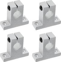 4 vnt. SK12 linijinio veleno laikiklis, 12 mm, su CNC rutuliniais guoliais, linijinis laikrodžio mechanizmo bėgis, skirtas 3D spausdintuvui su keliomis ašimis