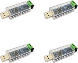 4 vnt. „CANable“ USB į CAN-bus keitiklis, derinimo įrankis, analizatorius, adapteris „Candlelight“ TJA1051T/3, neizoliuota versija „CANable“