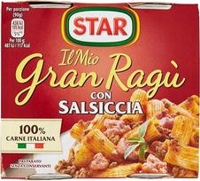 4 x "Il mio Gran ragu Star Salsiccia" pomidorų padažas 2 x 180 g padažas su dešra