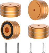 4 x aukštos klasės garsiakalbio kojelės, garso amortizatoriaus vibracijos slopintuvas, 40 x 20 mm žemų dažnių garsiakalbio kojelės, aukso spalvos