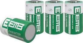 4 x EEMB 1/2 AA 3V Li-MnO2 baterijos CR14250BL / 3V ličio mangano dioksido 1/2 AA 900 mAh / Li-MnO2 baterijos su itin dideliu energijos tankiu, neįkraunamos, skirtos nardymo kompiuteriams (4)