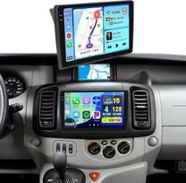 4+128G automobilių radijas, skirtas „Renault Trafic“ (2001–2010 m.), „Opel Vivaro“ ir „Nissan Primastar“ | „CarPlay“, „Android Auto“, belaidis automobilių radijas, 2 DIN, 10 colių „Incell“ ekranas, 1280×720, navigacija, FM, RDS, ekvalaizeris, atbulinės ei