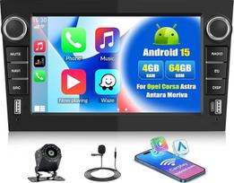 4+64G Android 15 CAMECHO 7 colių automobilinis radijas Opel Corsa Astra Antara Meriva Zafira Vectra Combo su belaidžiu Carplay Android automobilis, GPS navigacijos radijas HD su Bluetooth WiFi RDS FM + atbulinės eigos