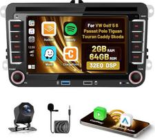 4+64G „Roinvou“ „Android 15“ automobilių radijas, skirtas „VW Golf 5“, „6“, „Passat“, „Polo“, „Tiguan“, „Touran“, „Caddy“ ir „Skoda“ automobiliams, su „CarPlay“ ir „Android Auto“, 7 colių „Incell“ jutikliniu ekranu, GPS, „Bluetooth“, ekvalaizeriu, „Wi-Fi“