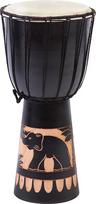 40 cm djembe būgnas pradedantiesiems, bongo būgnas, medinis, su dramblio motyvu, afrikietiško stiliaus