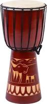 40 cm didelis djembe būgnas, bongo būgnas, dramblio kaulo rudos spalvos, sąžiningos prekybos, puikus garsas