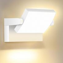 40 W LED sieninis šviestuvas lauke, 4000 liumenų, modernus sieninis šviestuvas lauke ir viduje, šilta balta šviesa (3000 K), baltas sieninis apšvietimas su 350° pasukamu LED skydeliu, atsparus vandeniui (IP65)