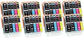40 XL spausdintuvo kasetės, suderinamos su "Canon" PGI-550 CLI-551 "Pixma" IP7200 IP7250 IX6800 IX6850 MG5400 MG5450 MG5500 MG5550 MG5600 MG5650 MG5655 MG6400 MG6450 MG6600 MG6650 MX725 MX920 MX925