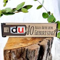 40-asis gimtadienis - šokolado plytelės dovanų dėžutė su "Duplo" - dekoracijos, dovanų idėjos, moterys, vyrai, dovana