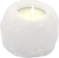 4041678003050 Žvakidė iš druskos kristalų. Apytikriai 400 g. Balta.