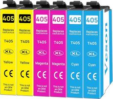 405XL (6 spalvų) Epson 405 XL spausdintuvo kasetės, suderinamos su Epson Workforce Pro WF-3820 WF-3825 WF-4820 WF-4825 WF-4830 Workforce WF-7830F WF-7835 WF-7840
