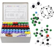 444 vienetų organinės chemijos molekulinių modelių rinkinys Mokslinės chemijos atomų molekulinių modelių rinkinys Neorganinės struktūros Atomo ryšio modelis mokytojams, studentams Chemijos pamokos