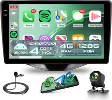4G + 128G Android 15 automobilinis radijas Toyota Aygo Peugeot 108 Citroen C1 2015-2020 Belaidis Carplay Android automobilis 9 colių Incell jutiklinio ekrano radijas su GPS navigacija WiFi Bluetooth FM/RDS/EQ/USB/SWC gale