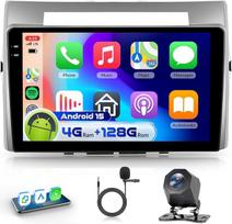 4G 128G VECHTEL 9 colių "Bluetooth" automobilinis radijas "Toyota Corolla Verso AR10" 2004-2009 m. "Carplay Android" automobiliui, 1280 x 720, WiFi GPS, "Mirror Link", RDS/FM radijas 2 DIN su AHD atbulinės eigos kamera