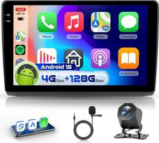 4G 128G VECHTEL 9 colių automobilinis radijas, skirtas "Renault Trafic 01-10/Opel Vivaro 06-10/Nissan Primastar 06-14 Carplay Android Car, Android 15, EQ, WiFi GPS, Mirror Link, Bluetooth RDS/FM radijas su AHD atbuline eiga
