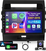 4G ir 64G 9 colių automobilių radijas, skirtas „Toyota Land Cruiser 200“ (2007–2015 m.) su „CarPlay“ ir „Android Auto“, belaidis, 1280 x 720, „Android 13“, jutiklinis ekranas, „Bluetooth“, Hi-Fi/RDS/FM radijas, „Wi-Fi“ navigacija / AHD atbulinės eigos kam
