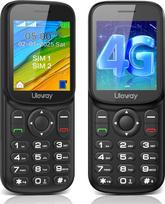 4G LTE telefonas su mažais mygtukais, mobilusis telefonas be sutarties, mygtukinis telefonas, paprastas mobilusis telefonas, 1,7 colio spalvotas ekranas, „Bluetooth“, 1000 mAh baterija, ilgas budėjimo laikas, dviejų SIM kortelių, nešiojamas mobilusis tele