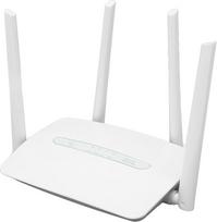 4G LTE WLAN maršrutizatorius su SIM kortelės lizdu, išorinėmis antenomis, WAN ir LAN jungtimis, WLAN prieigos tašku, palaiko 32 vartotojus, ES kištukas