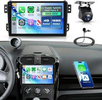 4G+128G Android Autoradio für Suzuki Splash/Opel Agila B 2004-2014 9" Bildschirm IN-Cell Wireless Carplay Android Auto Navi GPS WiFi Mirror Link Bluetooth FM/RDS/EQ Lenkradsteuerung Rückfahrkamera