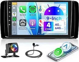 4G+64G 9'' Android automobilinis radijas Mercedes Benz R klasei W251 R280 R300 R320 R350 R63 2005-2017 su belaidžiu Carplay Android automobiline navigacija GPS Mirror Link Bluetooth FM/RDS/EQ/USB WiFi SWC galinio vaizdo sistema