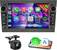 4G+64G Android 15 Autoradio für Opel Astra Corsa Vauxhall Meriva Zafira Vivaro mit Wireless Carplay Android Auto, 7 Zoll IPS Touchscreen Autoradio mit GPS WiFi FM RDS Radio Backup Kamera