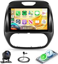 4G+64G „Rimoody“ 9 colių „Android“ automobilių radijas, skirtas „Renault Captur“ ir „Clio“ (2011–2018 m.) modeliams, su belaidžiu „CarPlay“, „Android Auto“, navigacija, GPS, „MirrorLink“, „Bluetooth“, FM/RDS/EQ, „Wi-Fi“, valdymu per vairą ir atbulinės eig